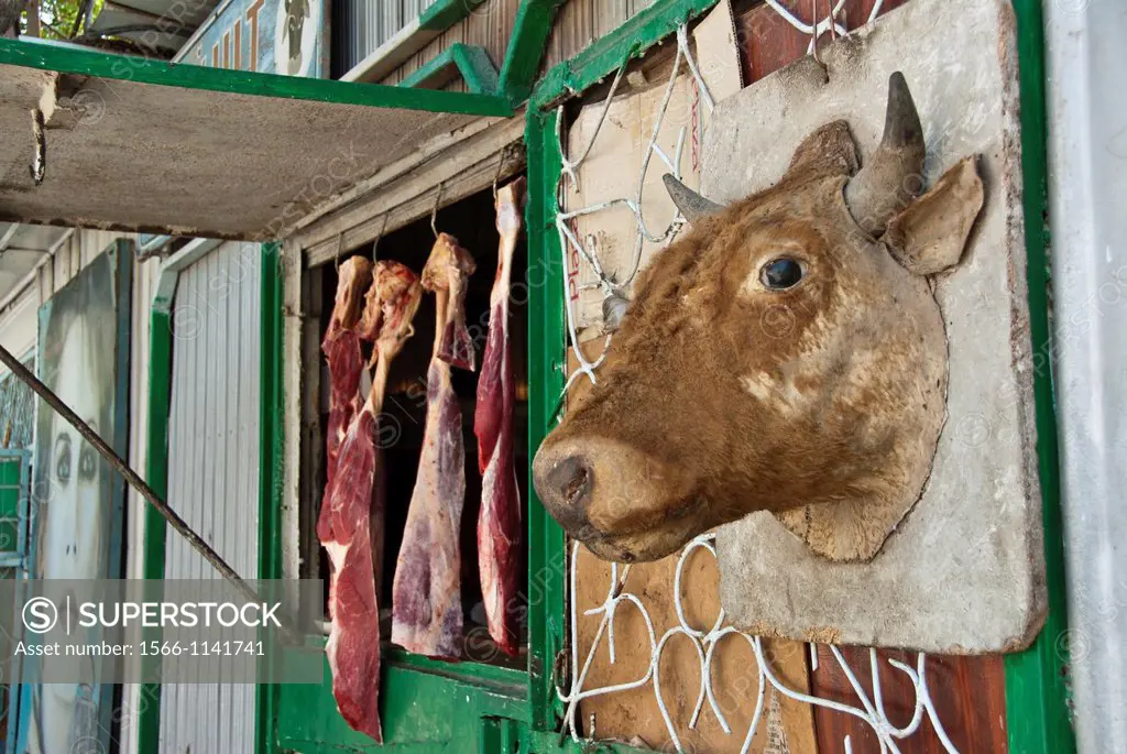 Local Butcher shop, Bukhara, Uzbekistan