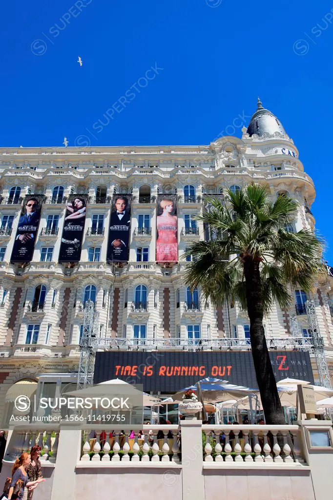 Cannes and the Croisette during the film festival, Alpes-Maritimes, Provence-Alpes-Côte d´Azur, France.