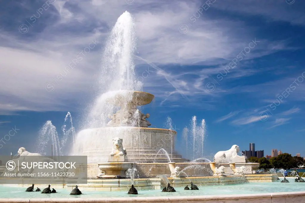 Detroit, Michigan - The James Scott Memorial Fountain on Belle Isle.