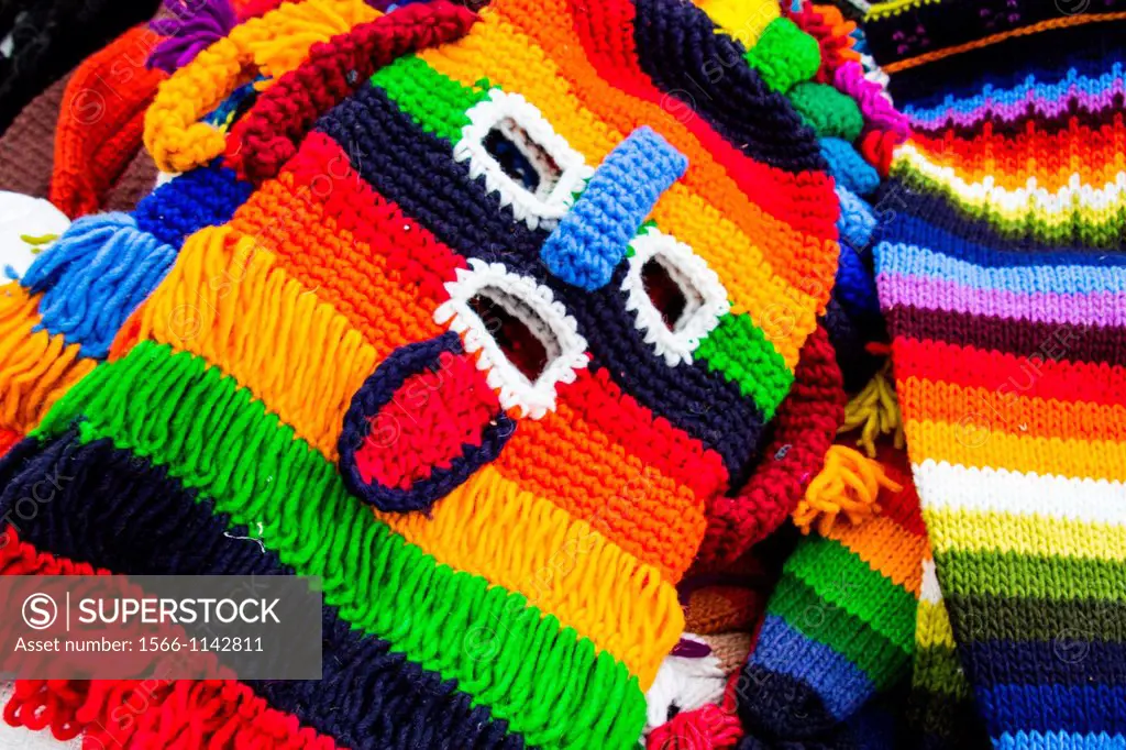 Fabrics for Sale - Otavalo Ecuador Market