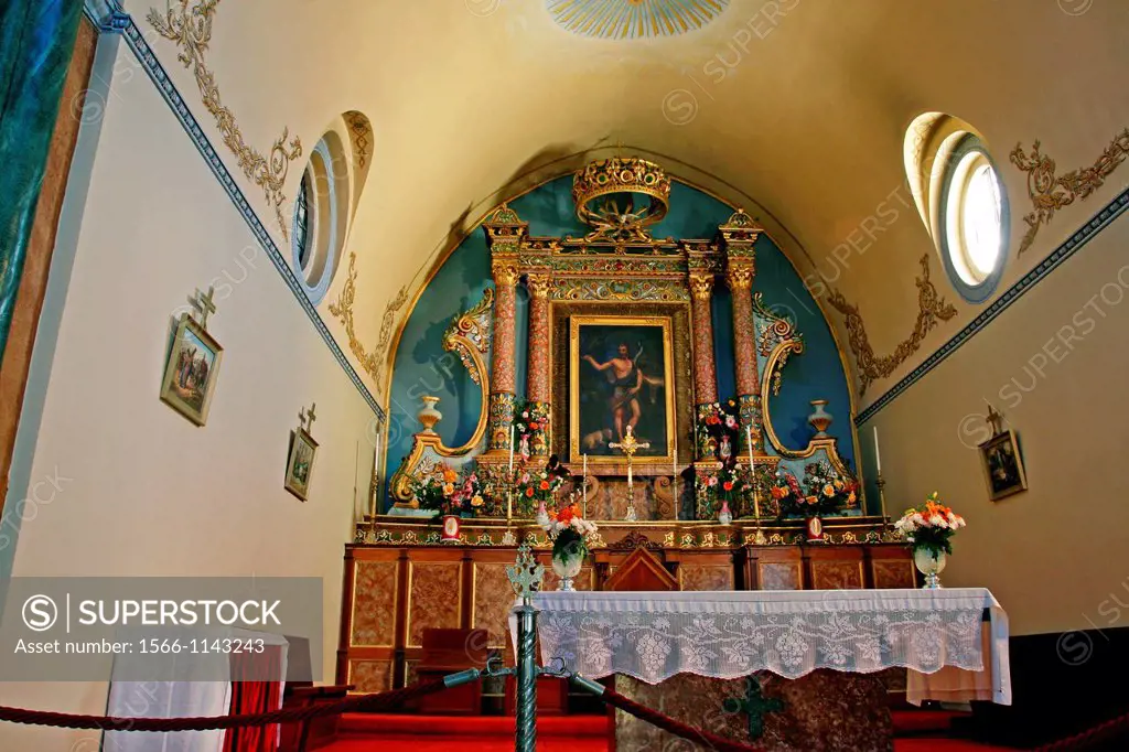 Chapel, Cathedral of San Juan Bautista, s XIX, Fira, Santorini, Greece