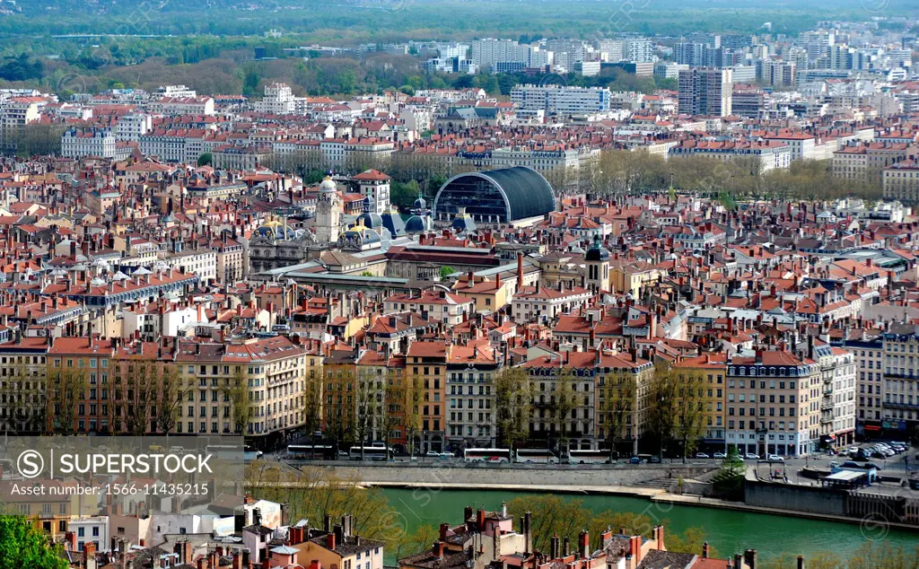 Lyon city, France.
