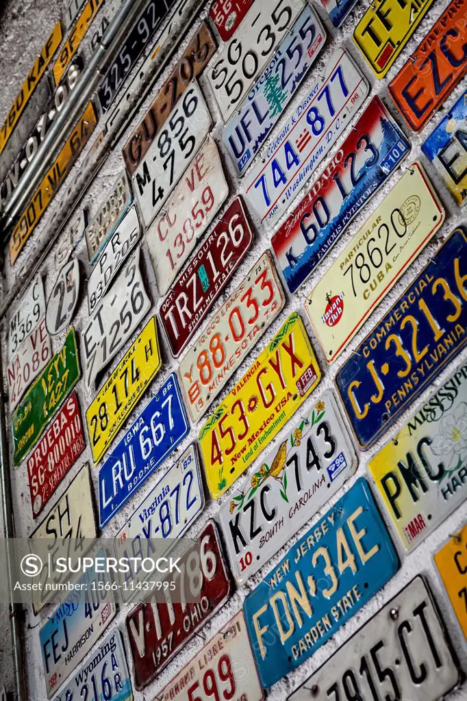 Vehicle registration plates collection, Segovia, Spain