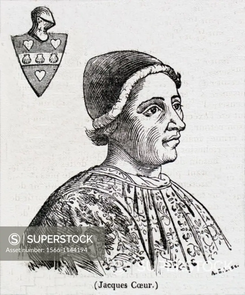 Jacques Coeur (c. 1395 - 25 November 1456 in Chios), was a French merchant, one of the founders of the trade between France and the Levant. -Le magasi...