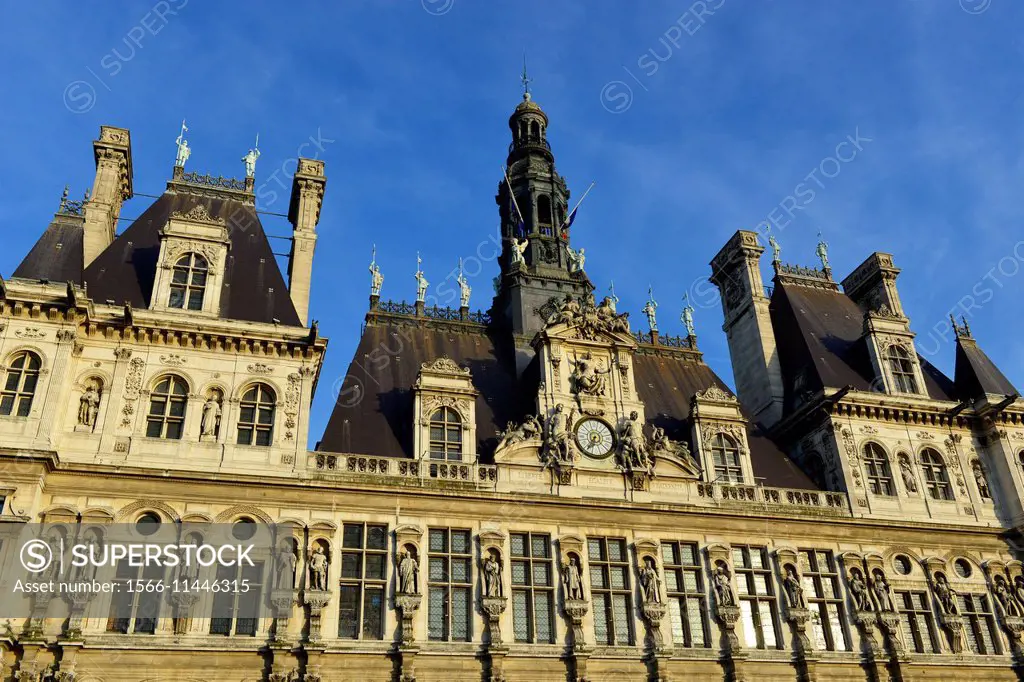 City hall of Paris, France.