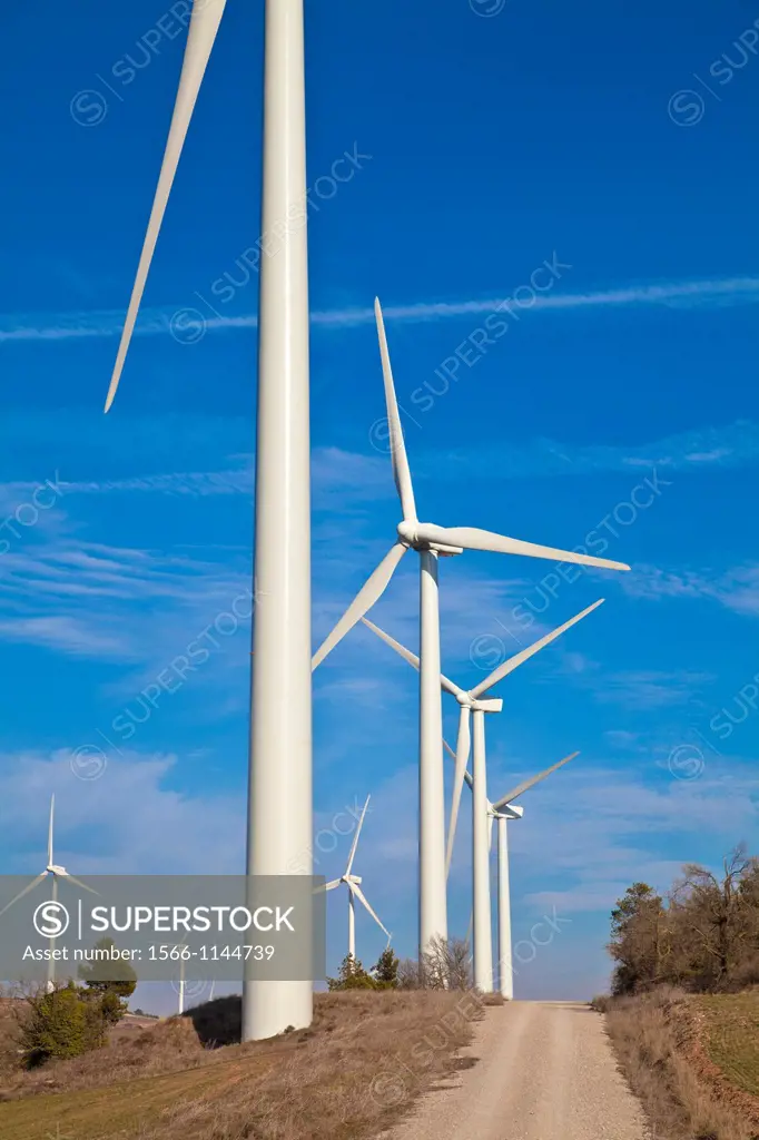 Windmills energy, Catalonia, Spain