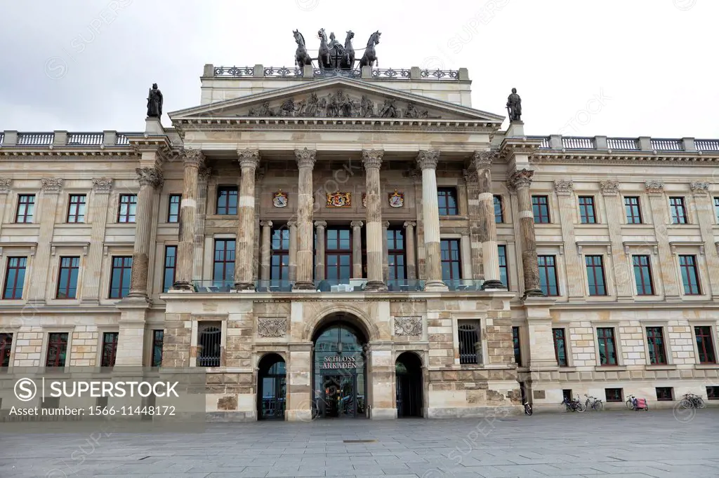 Reconstruction of Brunswick Palace, Schloss-Arkaden shopping centre, Brunswick, Lower Saxony, Germany, Europe