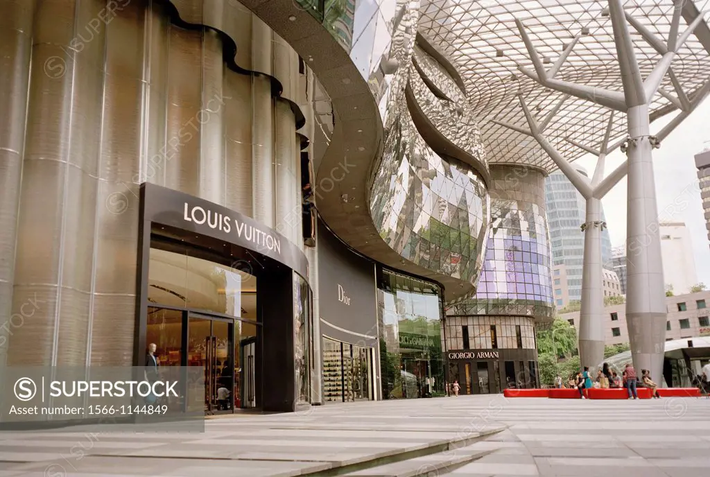 Luxury shopping in Orchard Road in Singapore in Southeast Asia Far East