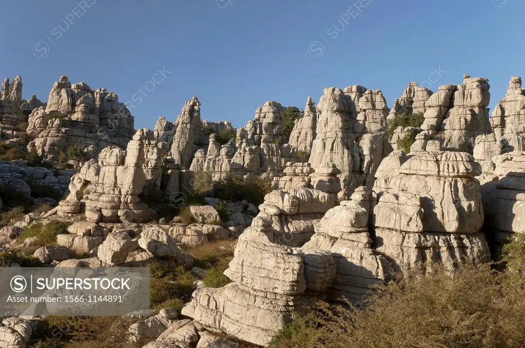 Torcal de Antequera Natural Park, Antequera, Malaga-province, Spain