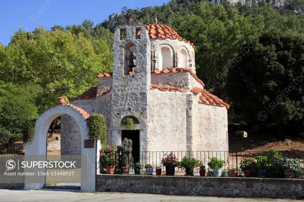 Church of Agios Nicholas Fountoukli, Rhodes, Dodecanese Islands, Greece.