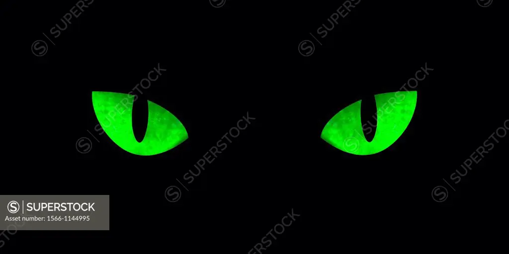 digital enhancement - eyes of feline monster