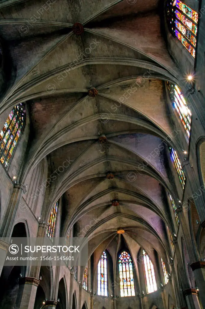 La Seu, Basilica of Santa Maria, Gothic, Manresa, Catalonia, Spain