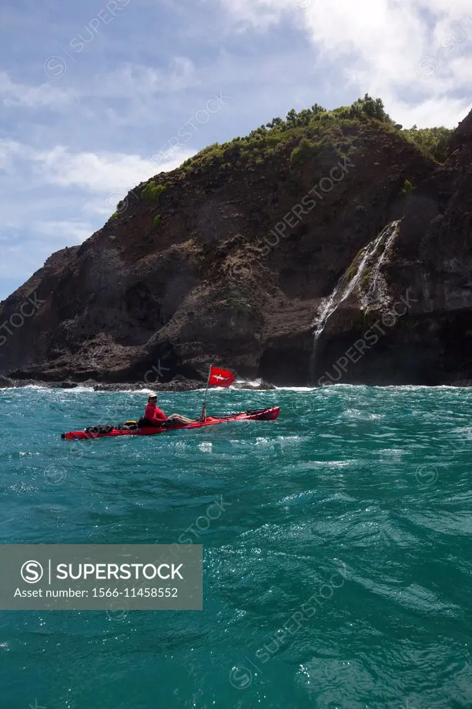 Kayaking, Napali Coast, Kauai, Hawaii