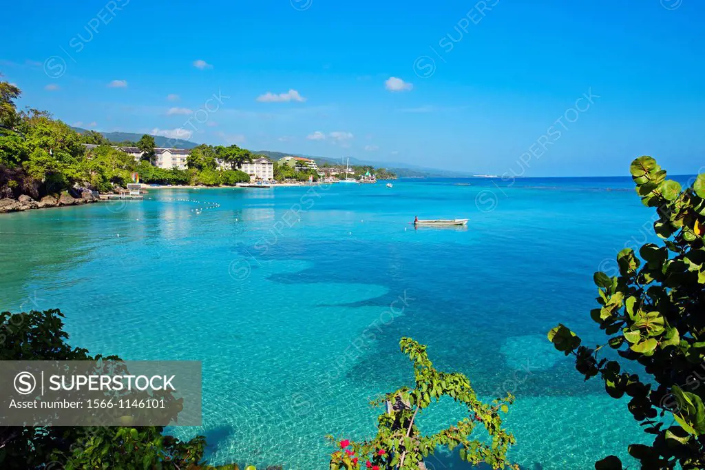 Beach, Ocho Rios, Jamaica, West Indies, Caribbean, Central America.