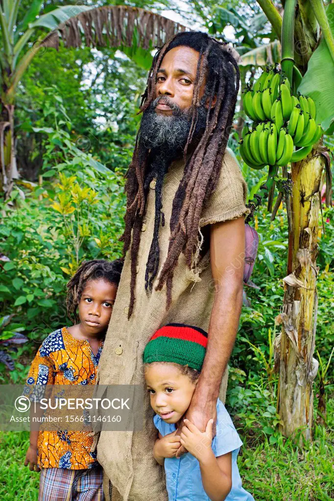 Rastafarian village, Montego Bay, Jamaica, West Indies, Caribbean, Central America.