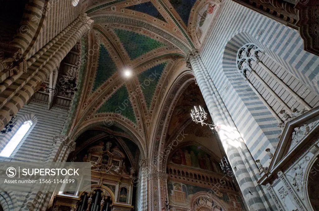 Italy, Umbria, Orvieto  Interior of the Orvieto Cathedral