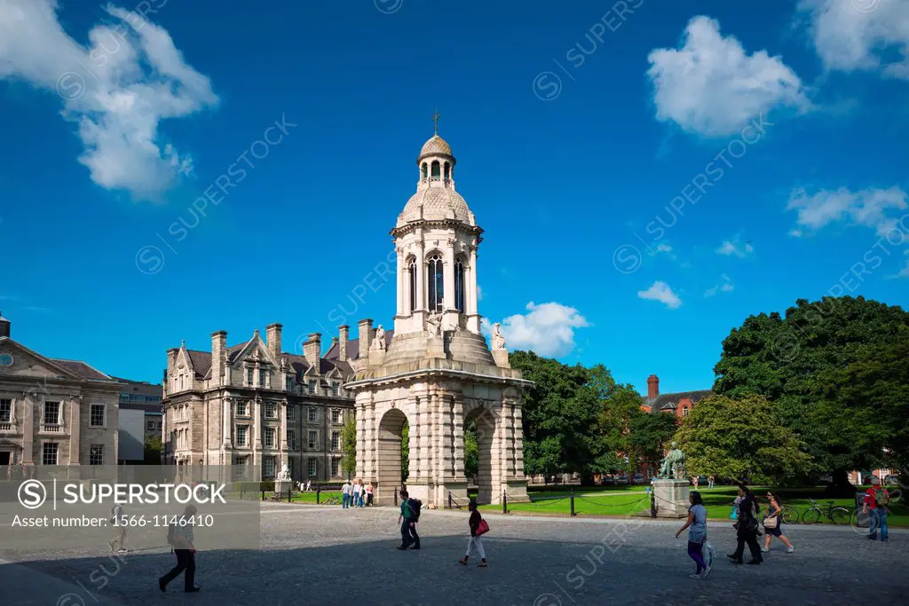 The Campanile, Trinity College, Dublin, Ireland, Europe