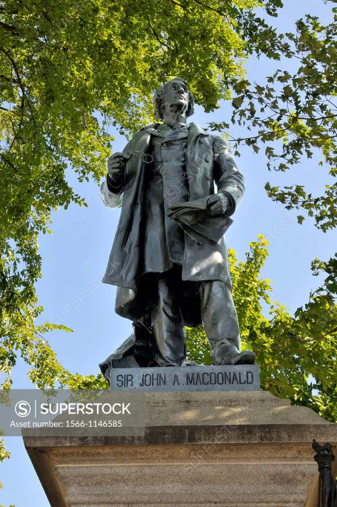 Monument of Sir John MacDonald Ottawa Ontario Canada National Capital City first prime minister