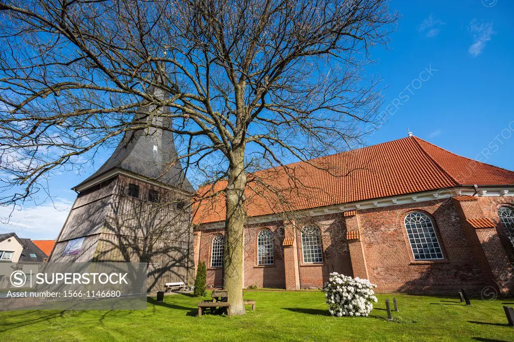 St. Matthias church in Jork, Lower Saxony, Germany, Europe