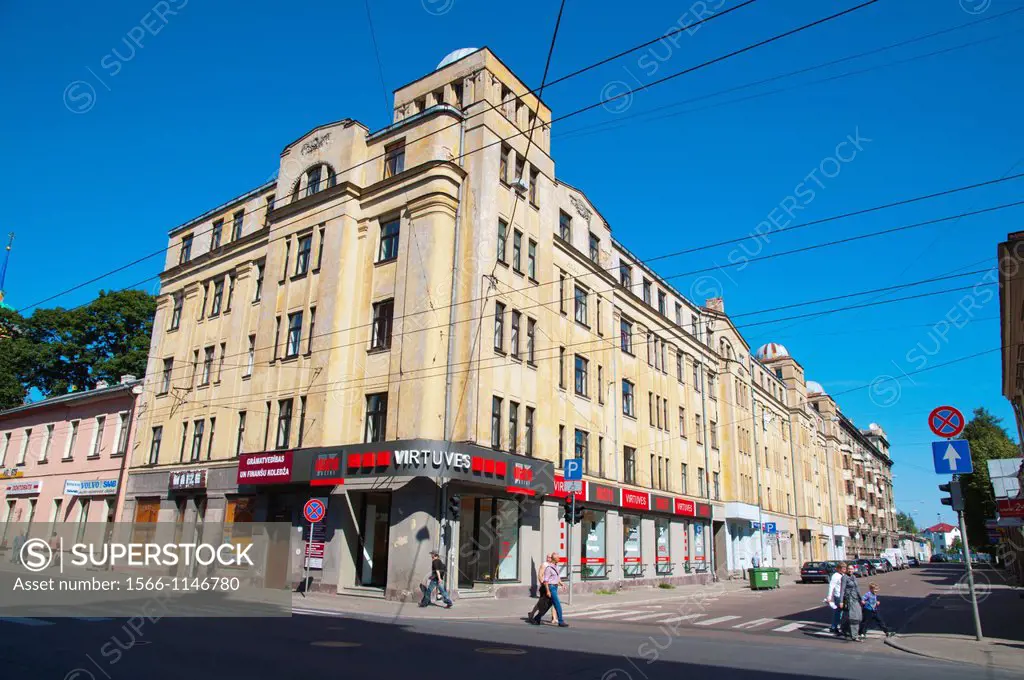 Corner of Pushkin and Gogol streets Maskavas forštate the Moscow Suburb central Riga Latvia Europe