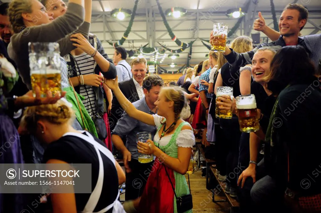 Beer at Oktoberfest in Munich,Germany
