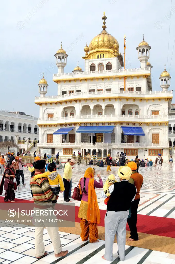 India. Punjab. Amritsar. The Golden Temple. Sri Akal Takhat Sahib, residence of the Shiromani Gurdwara Prabandhak or religious government of the Sikh.