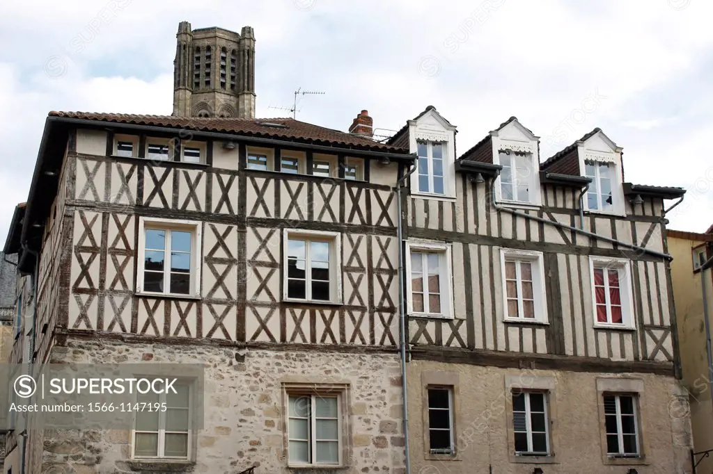 Traditional house in Limoges, Haute-Vienne, Limousin, France