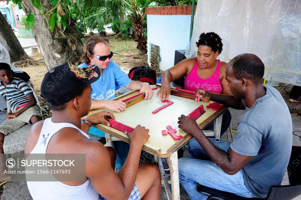 Cuba men playing dominoes in Cienfuegos,Cuba