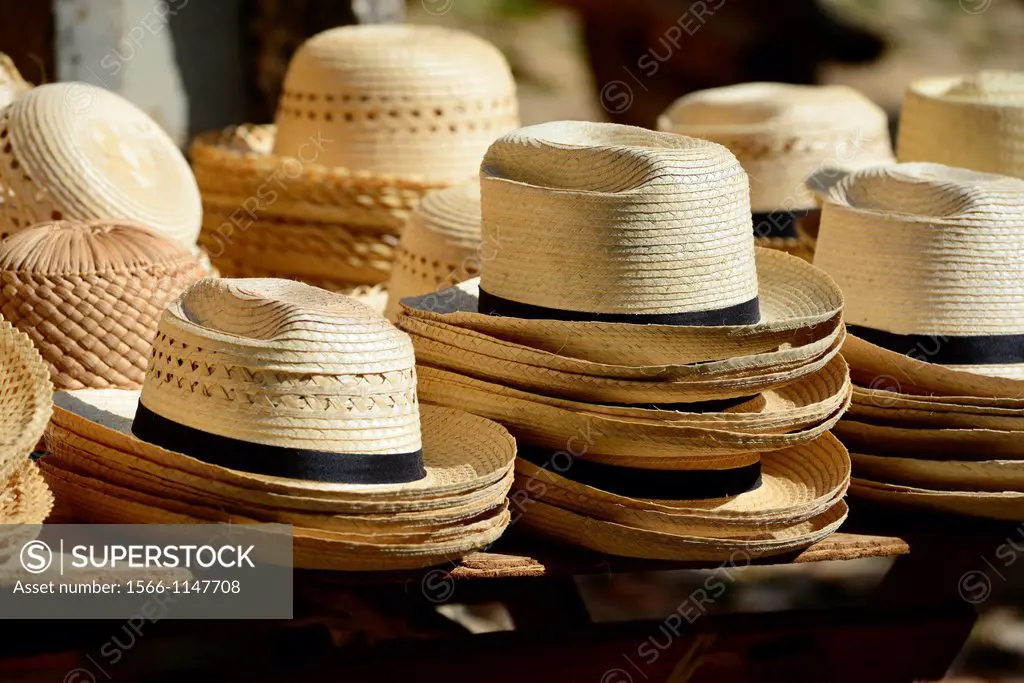 Straw hats in Cuba