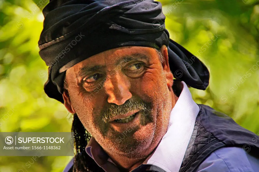 Portrait of a man in the Altindere Valley National Park by the Monastery of Sumela, Turkey