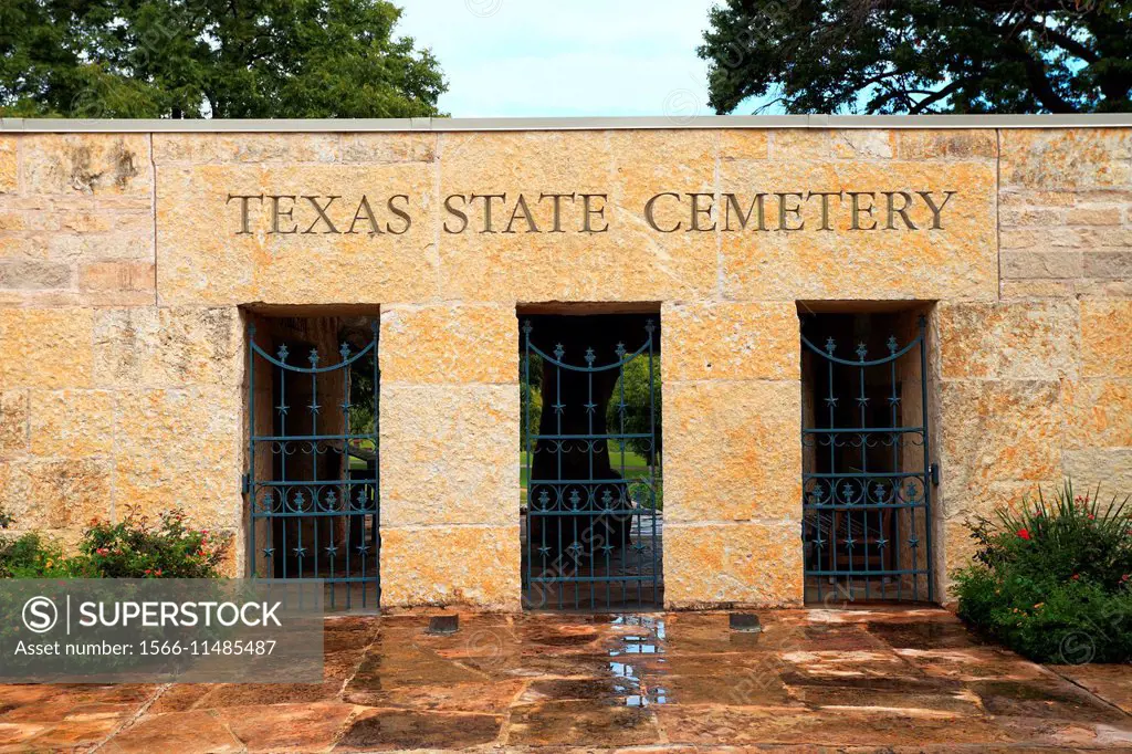Texas State Cemetery Entrance - Austin, TX.