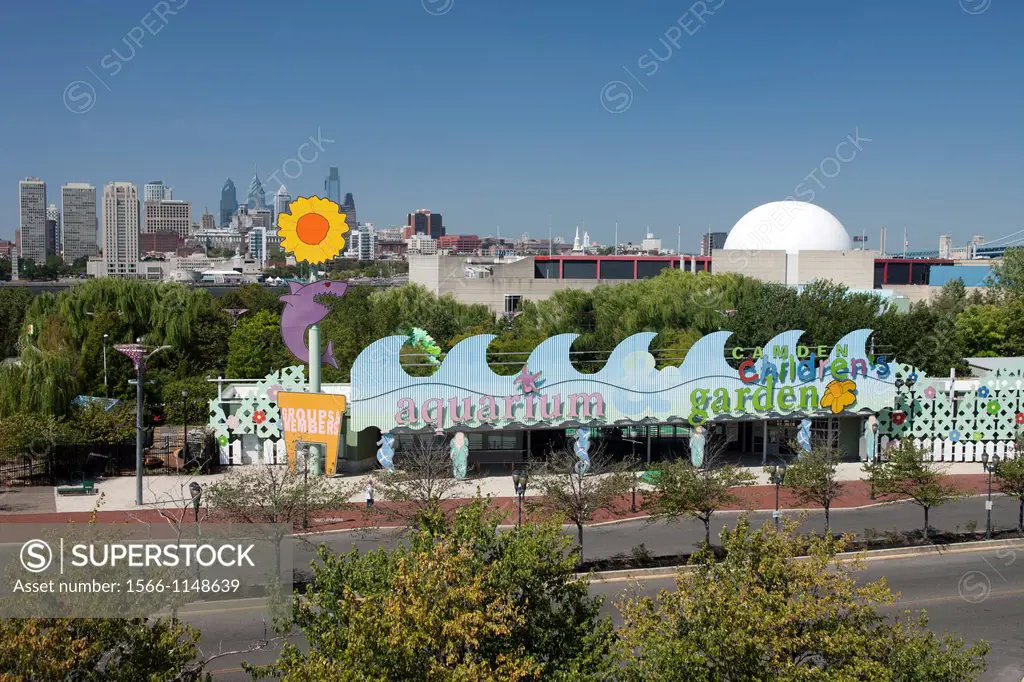 Entrance New Jersey Aquarium Waterfront Camden New Jersey USA