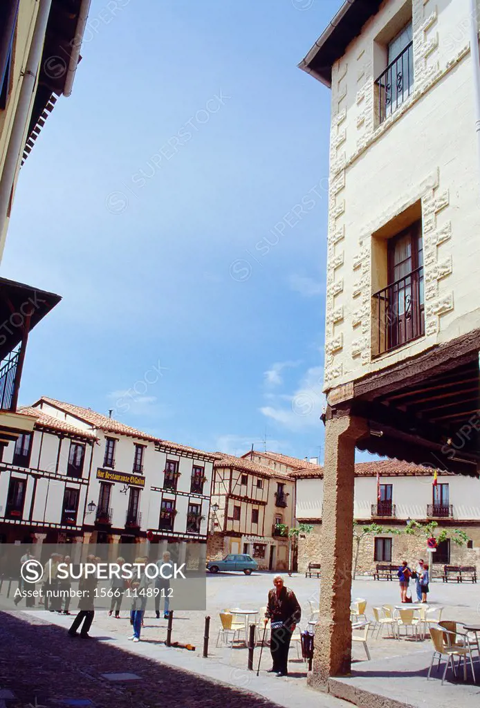 Doña Urraca Square. Covarrubias, Burgos province, Castilla Leon, Spain.