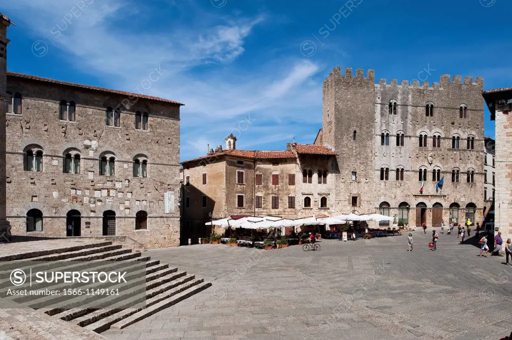 Palazzo del Podestà or Palazzo Pretorio and Palazzo del Comune  Massa Marittima, Grosseto District, Tuscany, Italy