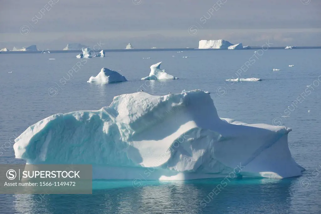 Greenland, Baffin Bay, Nuussuaq, Icebergs
