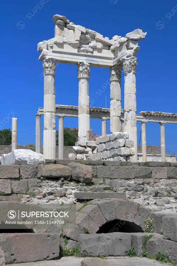 Temple of Trajan in Ancient Pergamon, Bergama, Turkey