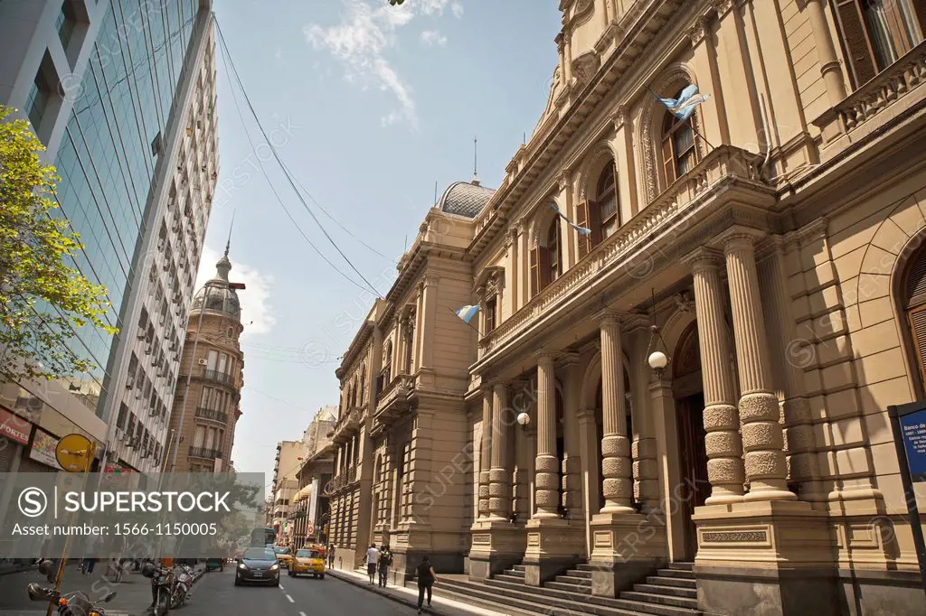 Banco de Cordoba in an old colonial building, Cordoba City, Cordoba Province, Argentina