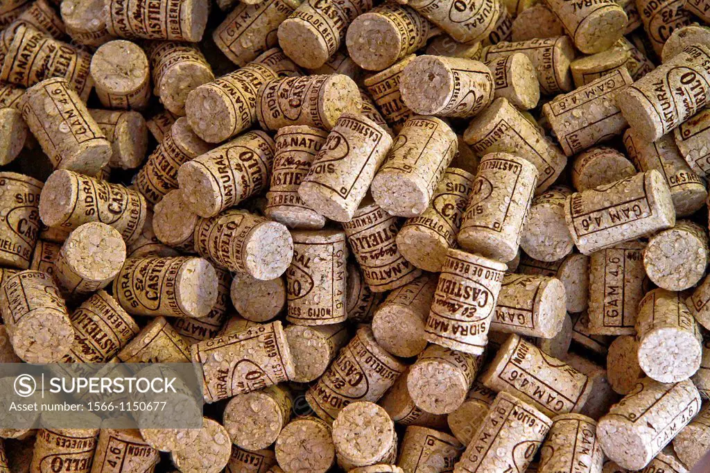 Cider corks, Asturias, Spain