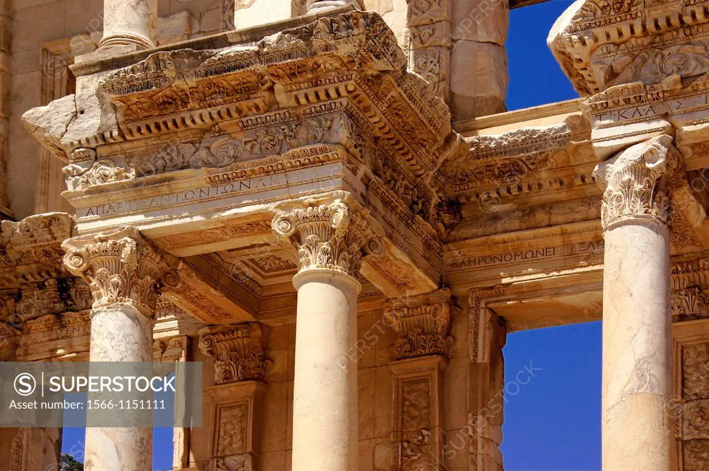 Turkey-Ephesus- the Library of Celsus    Ephesus  Ancient Greek fes, Ephesos, Turkish Efes was an ancient Greek city, and later a major Roman city, on...