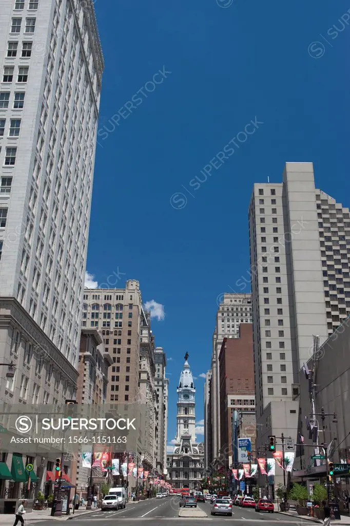 Broad Street City Hall Downtown Philadelphia Pennsylvania USA