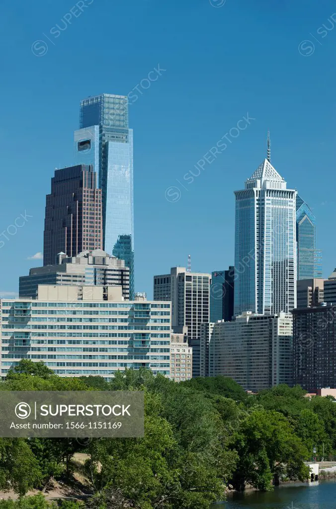 Downtown Skyline Philadelphia Pennsylvania USA