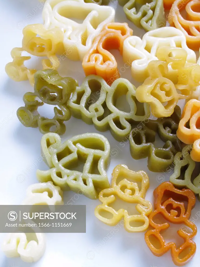 Italian Pasta with animal forms