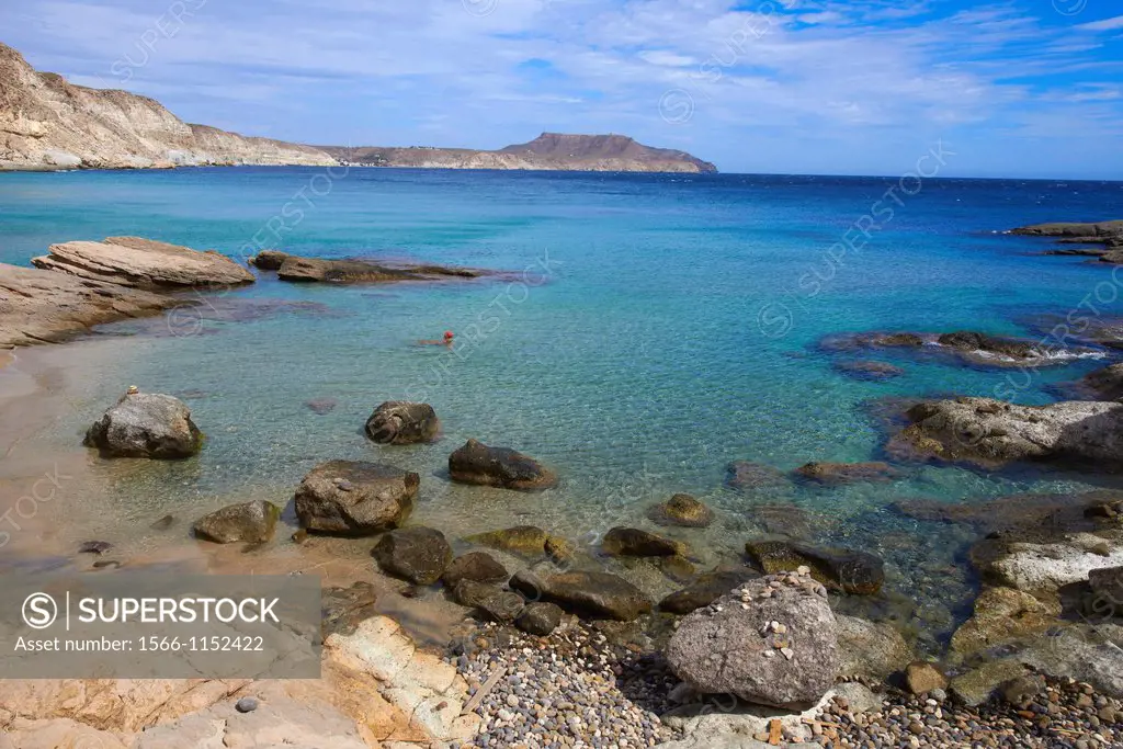 Cabo de Gata, Del Plomo Beach, Cala del Plomo, Cabo de Gata-Nijar Natural Park, Biosphere Reserve, Almeria, Spain, Europe