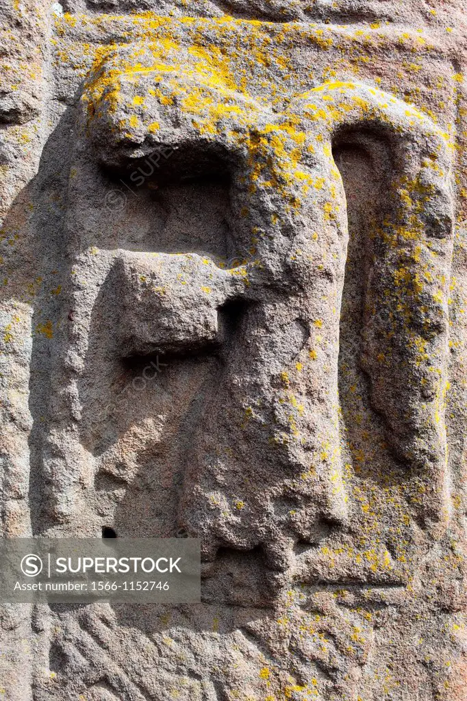 Pictish carved stone, Aberlemno, Angus, Scotland, UK