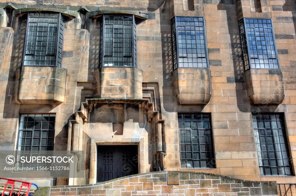 Glasgow School of Art by Charles Rennie Mackintosh, Renfrew Street, Garnethill, Glasgow, Scotland, UK