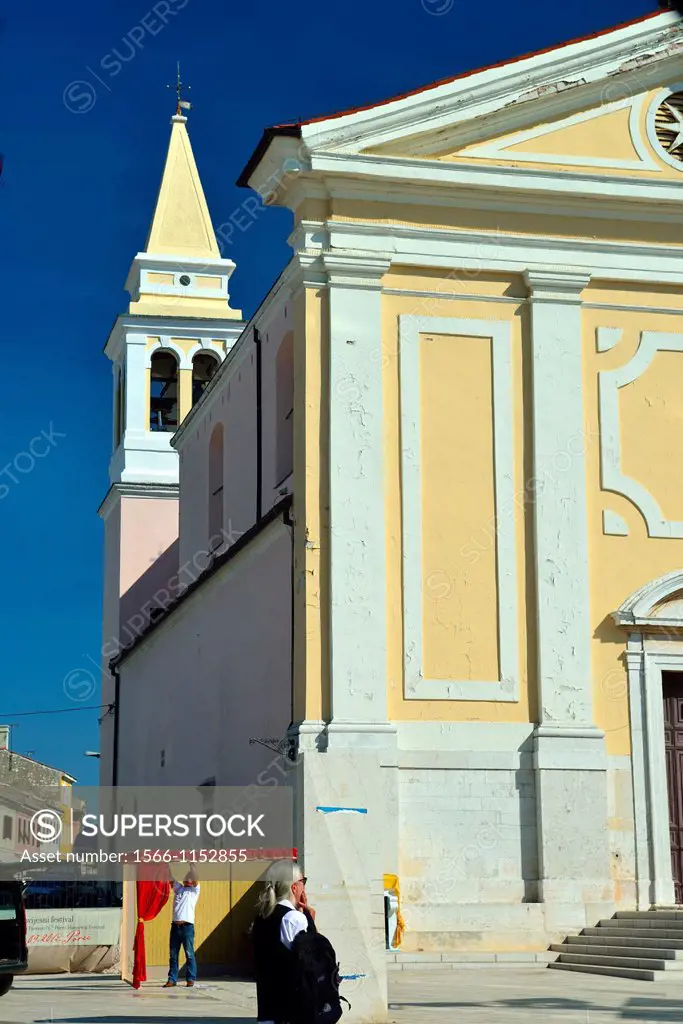 The Lady of Angels Church, Independence Square, Porec, Istria, Croatia