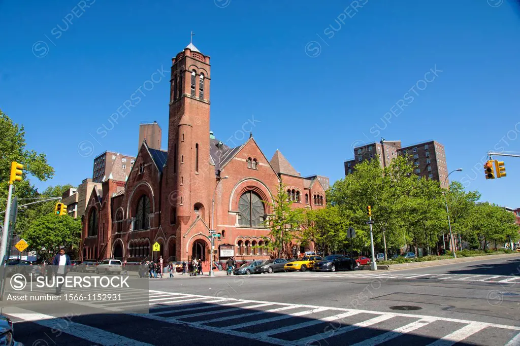 Salem United Methodist Church, 7th Avenue in the Harlem neighborhood of New York, Manhattan, New York, USA