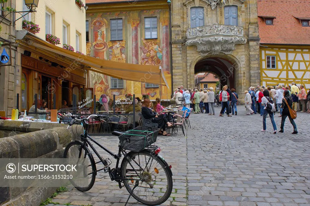 Bamberg, Altes Rathaus, Old Town Hall, UNESCO World Heritage site, Franconia, Bavaria, Germany, Europe.