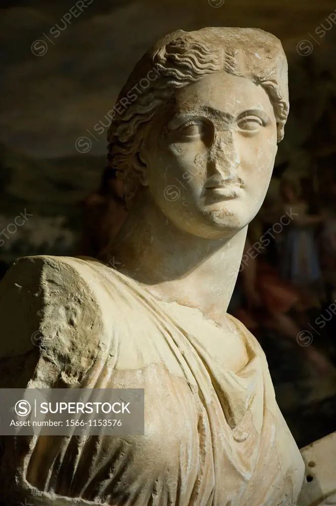 Fragmentary Statue of a Muse, from National Archeological Museum of Athens, exposed to the Capitoline Museums, Rome, Italy