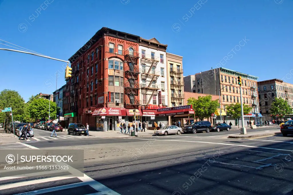 7th Avenue in the Harlem neighborhood of New York, Manhattan, New York, USA